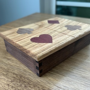 Wooden Playing Card Box