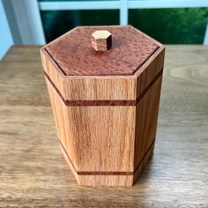 Hexagonal Wooden Box