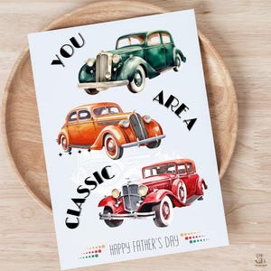 Carte de fête des pères pour papa, vous êtes un cadeau classique pour la fête des pères, de la part d'une fille, d'un fils, d'un bébé, pour mari, pour nouveau papa, pour grand-père