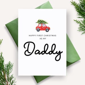 1er Noël papa carte, carte de Noël papa, premier Noël carte papa, premier Noël comme mon papa cadeaux, 1er cadeau de Noël papa de Noël