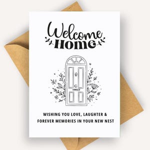 Carte simple bonne nouvelle maison, carte de félicitations pour nouvelle maison, cadeau pour nouvelle maison, cadeau de pendaison de crémaillère pour amis, carte personnalisée pour nouvelle maison