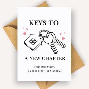 Carte simple bonne nouvelle maison, carte de félicitations pour nouvelle maison, cadeau pour nouvelle maison, cadeau de pendaison de crémaillère pour amis, carte personnalisée pour nouvelle maison