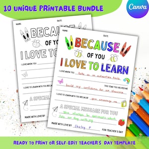 Página para colorear de agradecimiento al maestro (PDF imprimible), idea de regalo para la semana de agradecimiento al maestro, actividad divertida para colorear para niños y maestros.