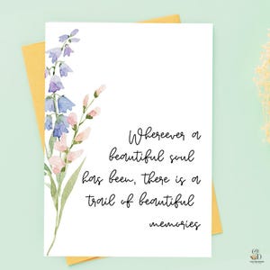 Sympathy Card, Thinking Of You Card, Bereavement Card, Sorry For Your Loss Card, Sympathy Cards For Friend, Condolences Card
