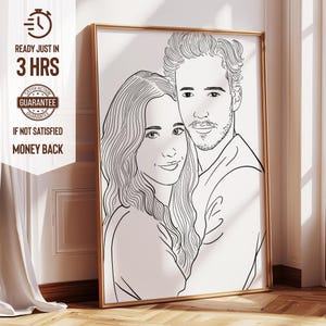 Retrato sin rostro, retrato de un ser querido, retrato familiar personalizado, arte de una línea, retrato familiar personalizado con mascotas, ilustración personalizada a partir de una foto