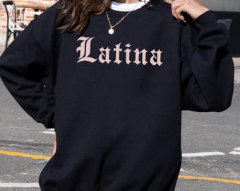 Comfort Colors Latina Shirt, Hispanic Heritage T-shirt, Retro Latina Pride Sweatshirt, Spanish Girl Gift, Latina Mexican Mom Outfit