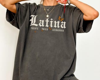 Comfort Colors Latina Shirt, Hispanic Heritage T-shirt, Retro Latina Pride Sweatshirt, Spanish Girl Gift, Latina Mexican Mom Outfit,