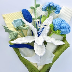 Crochet flowers bouquet handmade, Sunflower bouquet,Rose,Tulip,2025 Gift for Graduates/Birthday/Anniversary