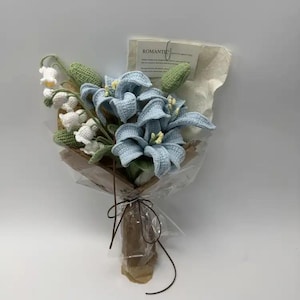 Handmade Crochet Bouquet,Rose bouquet,Sunflower,Lily,Bouquet for Anniversary/Birthday,2025 Gift for Graduates/Birthday/Anniversary