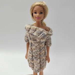 Knitted Clothes for Doll Mixed Color Crochet Knitted Sweater Dress for Doll,Doll Outfit,2025 Gift for Graduates/Birthday/Anniversary