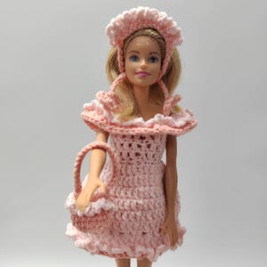 Knitted Clothes for Doll Mixed Pink Crochet Doll Dress,Doll Dress,Crochet Doll Outfits,2025 Gift for Graduates/Birthday/Anniversary