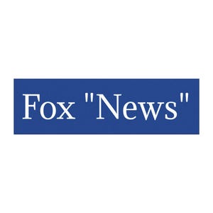 Fox News Car Magnet - FDT - Support Democracy - Fake News - Anti Fascism
