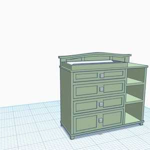 Digital File for 1/12 scale Baby Dresser