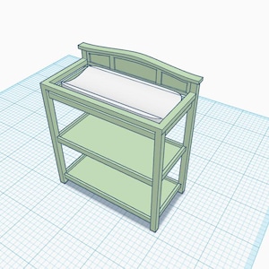Digital File for 1/12 scale baby changing table