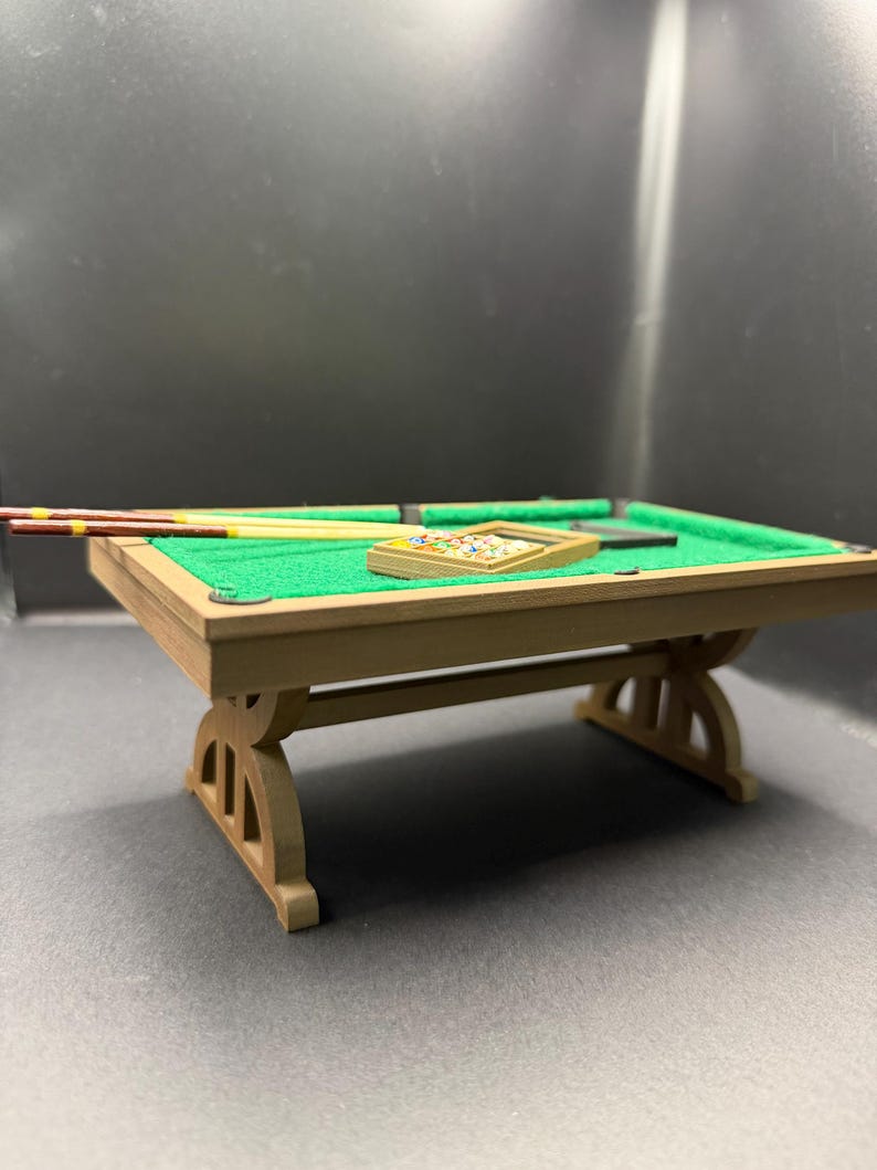 1/12 Scale Pool Table Set - Etsy