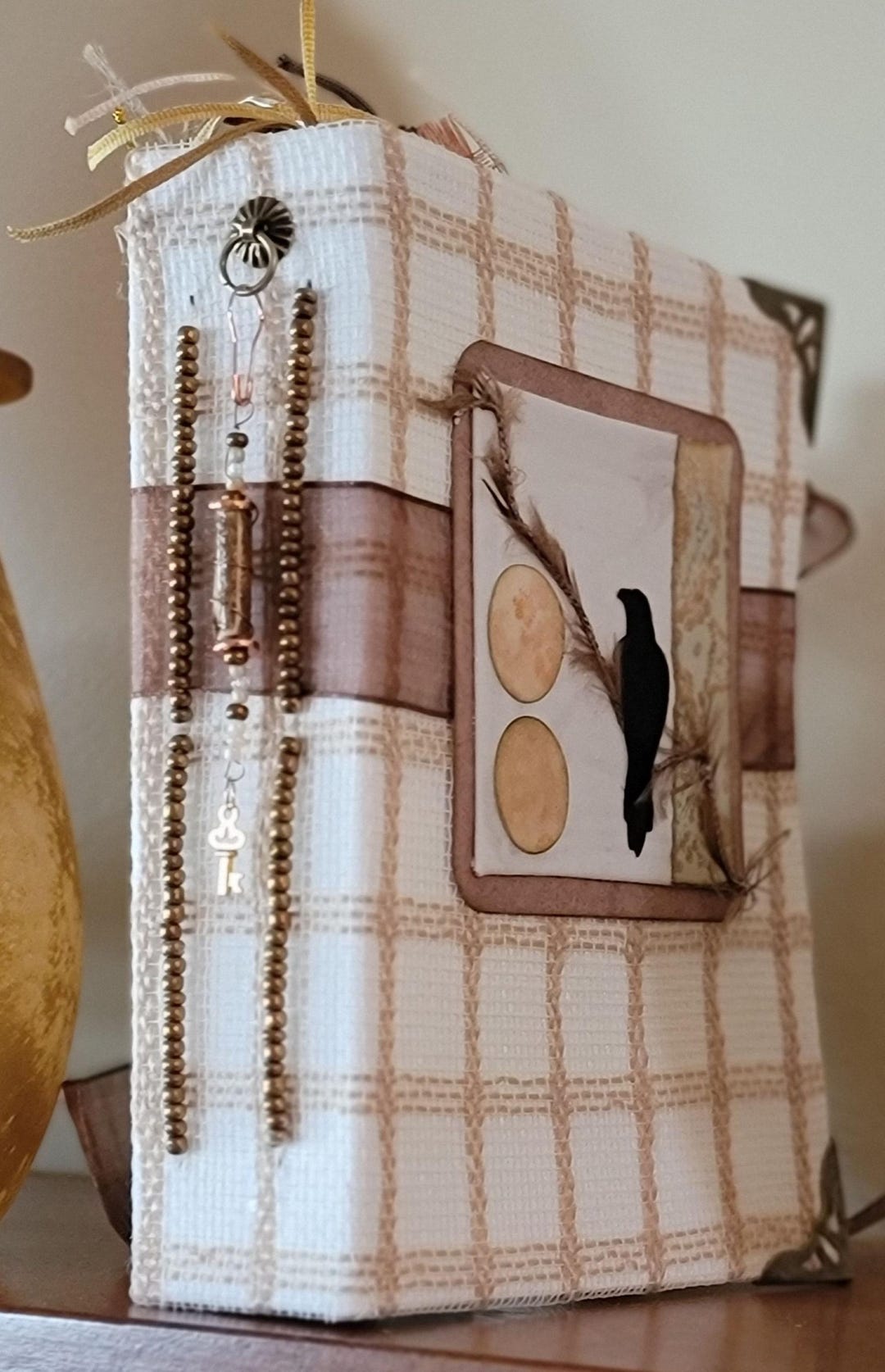Handmade Rustic Junk Journal: Earthy Nature Theme With Key Charm ...
