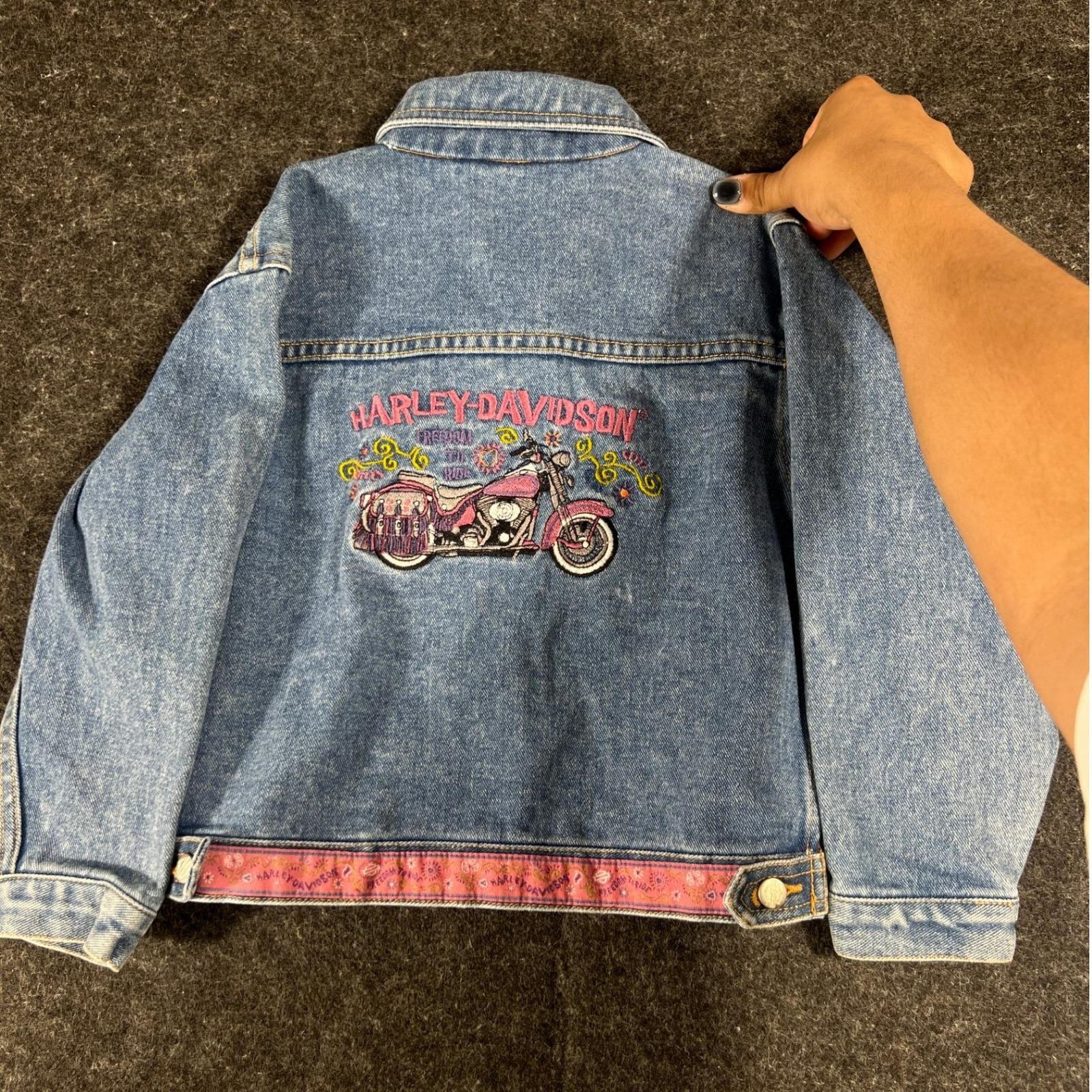 Harley Denim Jacket - Etsy