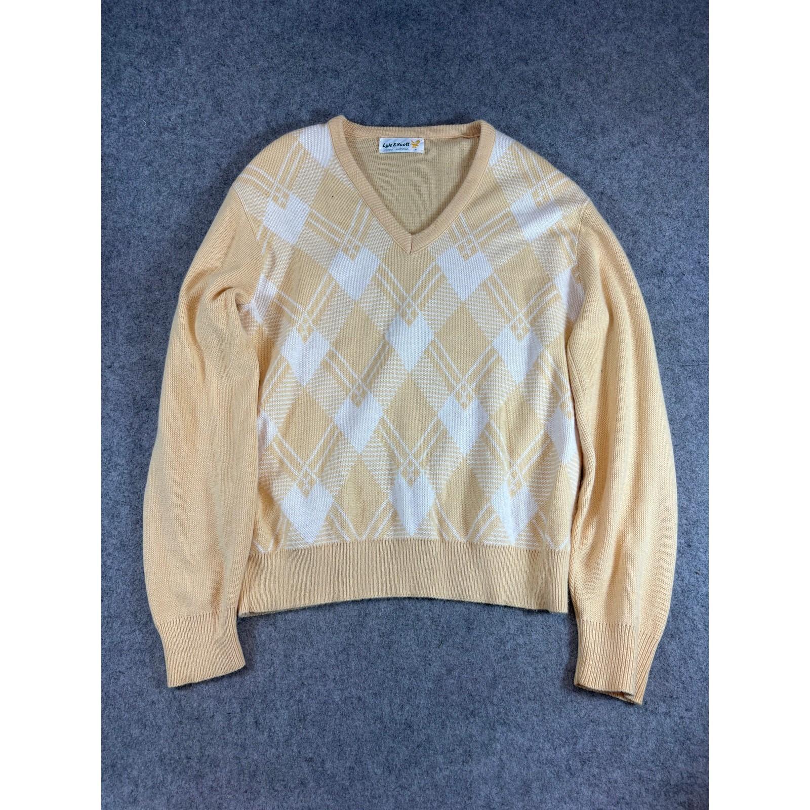 Yellow Argyle Sweater - Etsy