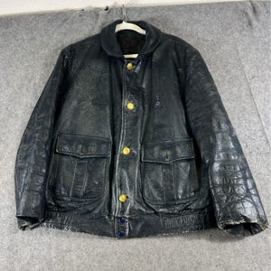 Chicago Police Leather Jacket - Etsy