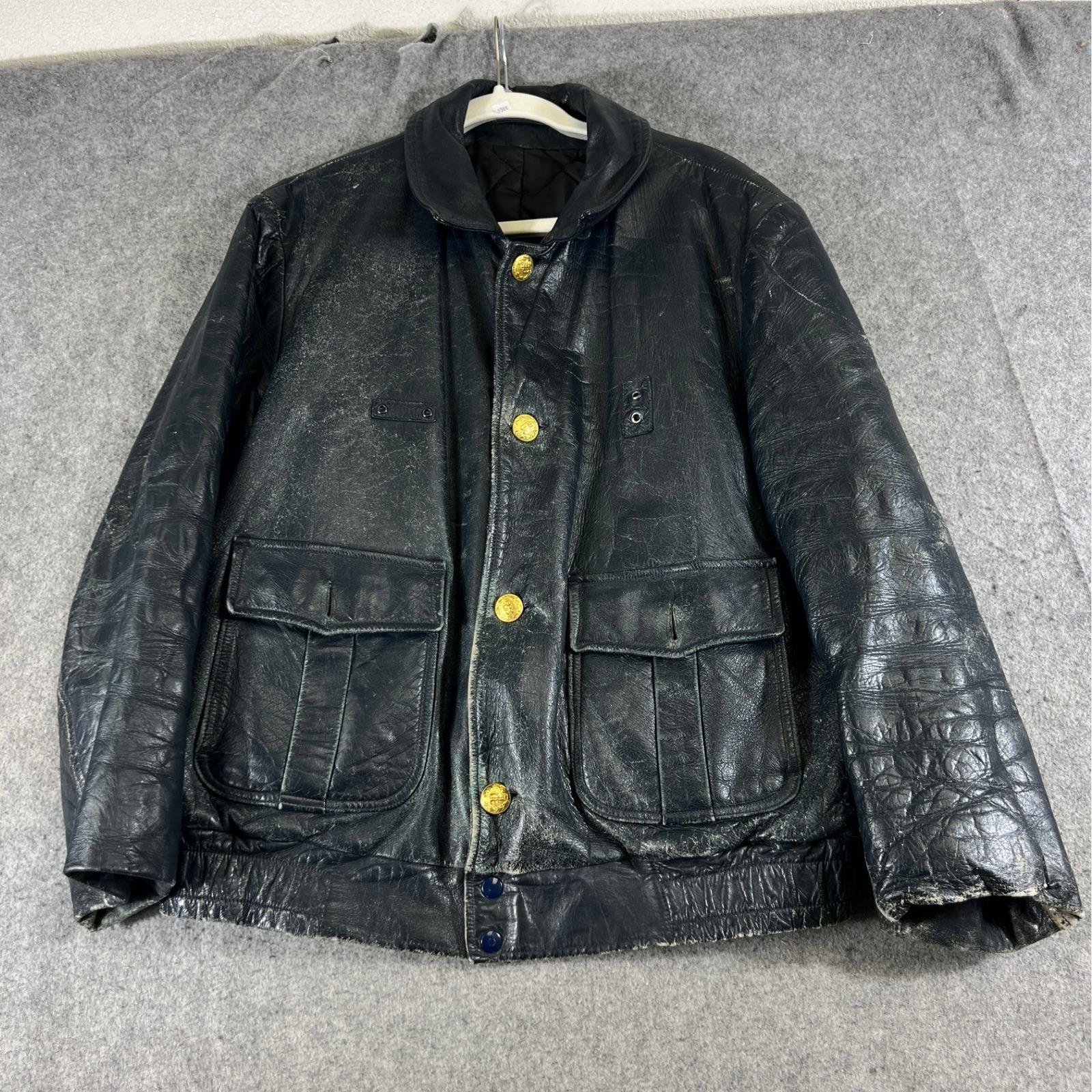 Chicago Police Leather Jacket - Etsy