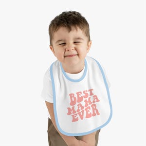 ベビービブ、最高のママベビービブ、かわいいベビーギフト、新米ママのための幼児用ビブ、おもしろベビーアクセサリー、パーソナライズベビービブ、ベビーシャワーギフト