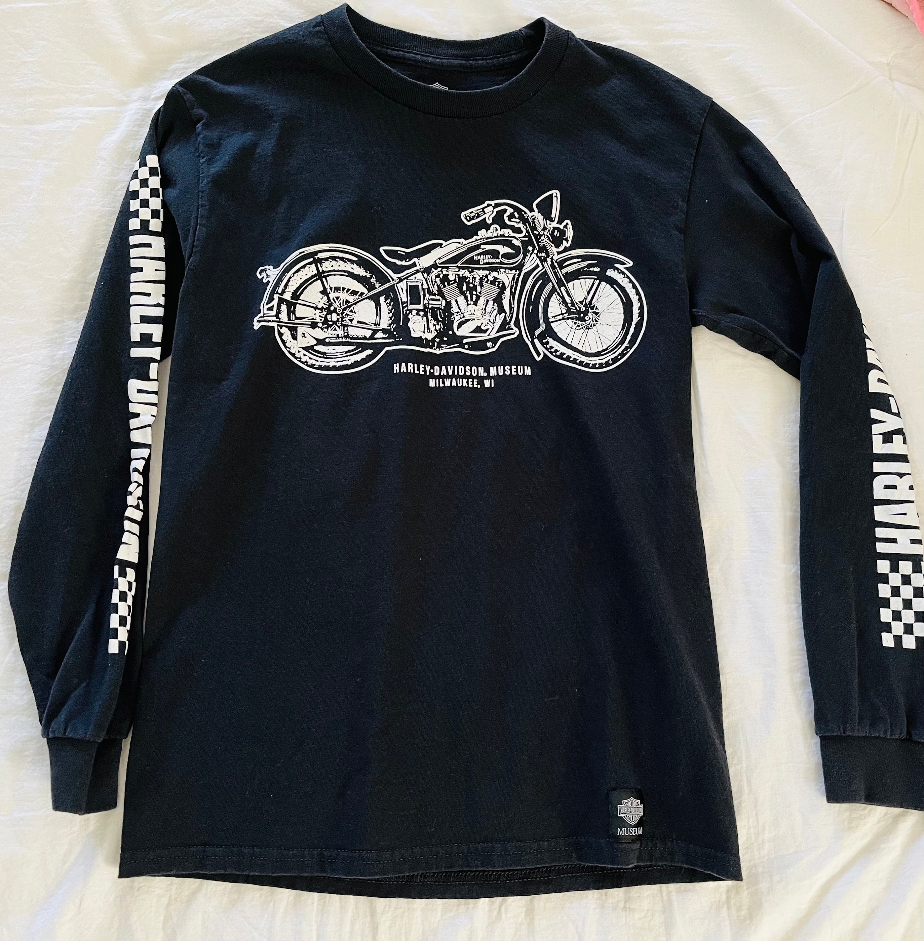 Vintage Harley Davidson Long Sleeve Biker Tee Shirt - Etsy