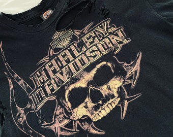 Vintage Harley Davidson Tombstone, Arizona Skull Limited Edition