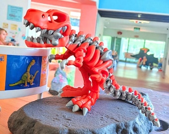 T-Rex Skeleton – Playful 3D Printed Dinosaur Toy