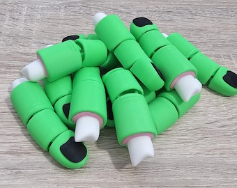 Witch Finger Articulated Toy – 3D Printed Creepy Halloween Fidget (3")