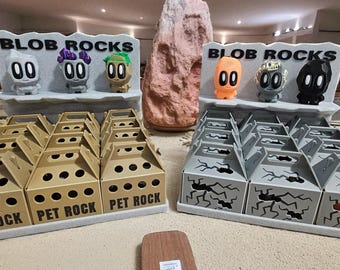 Blob Rocks – 3D Printed – Retro 70s Pet Rock Revival – Cute & Quirky Collectible Toys