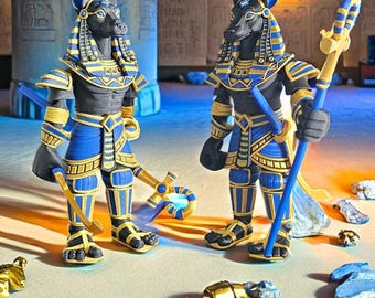 Anubis - 3D Printed Egyptian God Figurine – Ancient Mythology Statue – Detailed Collectible (8.5")