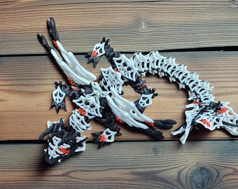 Baby Wickedwing Dragon 3D Printed – Articulated Halloween Figurine (14"x7"x3", 7oz)