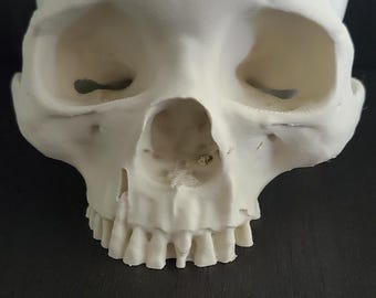 Skull Bowl 3D Printed – Gothic Halloween Candy Dish, Planter, or Horror Decor (7"x5"x4")