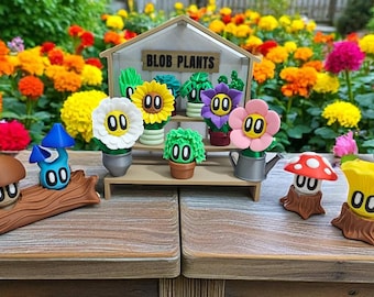 Blob Plants - 3D Printed Plants, Succulents & Mushrooms – Cute Collectible Figures