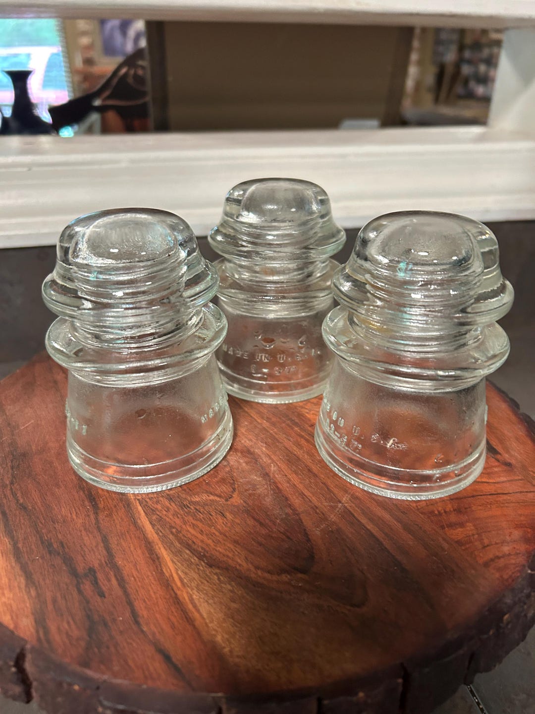 Three Vintage Hemingray Clear Glass Insulators 1940's -1950's - Etsy