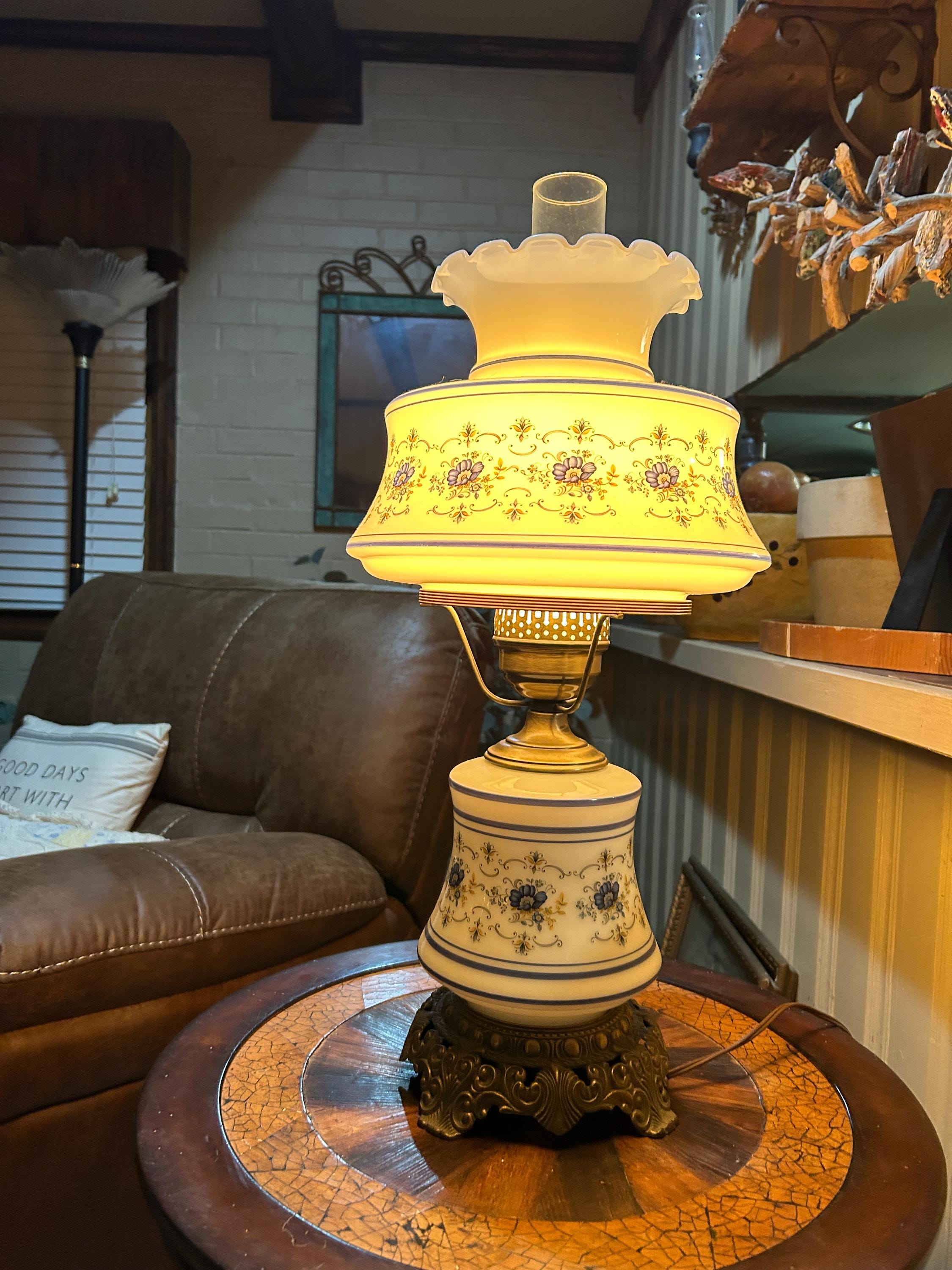 Vintage 1973's Quoizel Abigail Adams Hurricane Lamp - Etsy