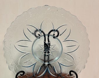 Vintage Princess House Light Blue Capri Ice Sandwich Plate