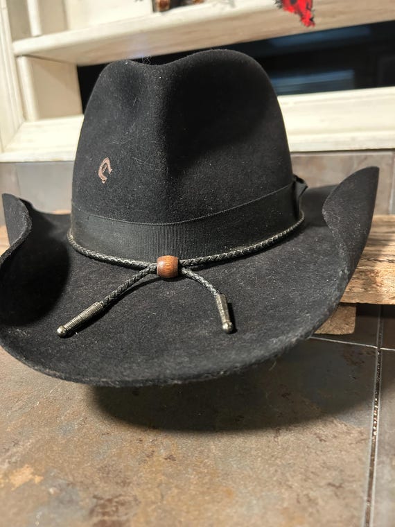 Vintage Charlie Horse Fur Blend Cowgirl Hat - Size 6 7/8 - Etsy display picture 1