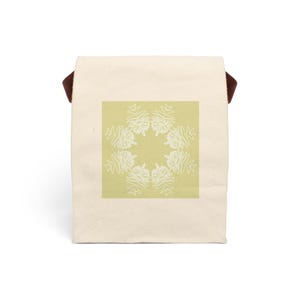 Chic Lunch Bag, Stylish Canvas Bag for School, Eco-friendly Tote, Floral Design Lunchbox, Perfect Gift for Kids and Adults