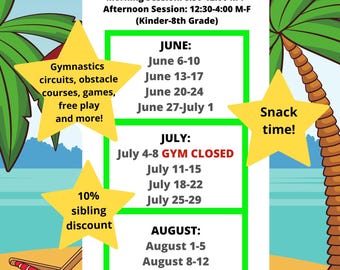 Flyer du camp d'été - Modifiable !