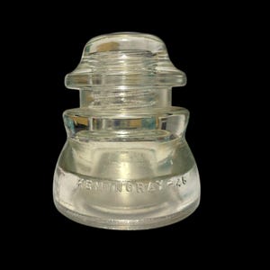 Vintage Hemingray-45 1948 Clear Glass Insulator 66-45