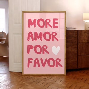Más impresiones de Amor por favor, arte de pared maximalista, póster de moda, arte con citas de amor, póster imprimible femenino, arte de pared ecléctico - Impresión física
