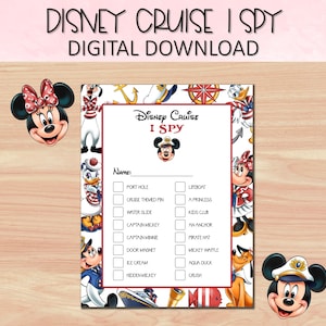 Printable DCL Cruise Line Fish Extender I Spy Game, Digital Download for DCL Cruise, Fish Extender Gift, Kids Cruise Activity
