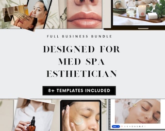 Med Spa/Esthetician/Nurse Injector Business Templates Bundle