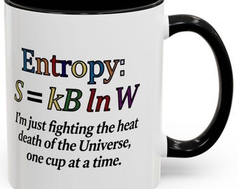 Taza divertida de física - Regalo nerd para compañeros de trabajo - Humor escolar - Taza de café de 325 ml