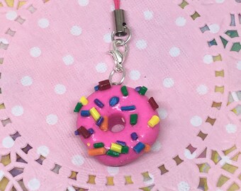 Pink Doughnut Charm