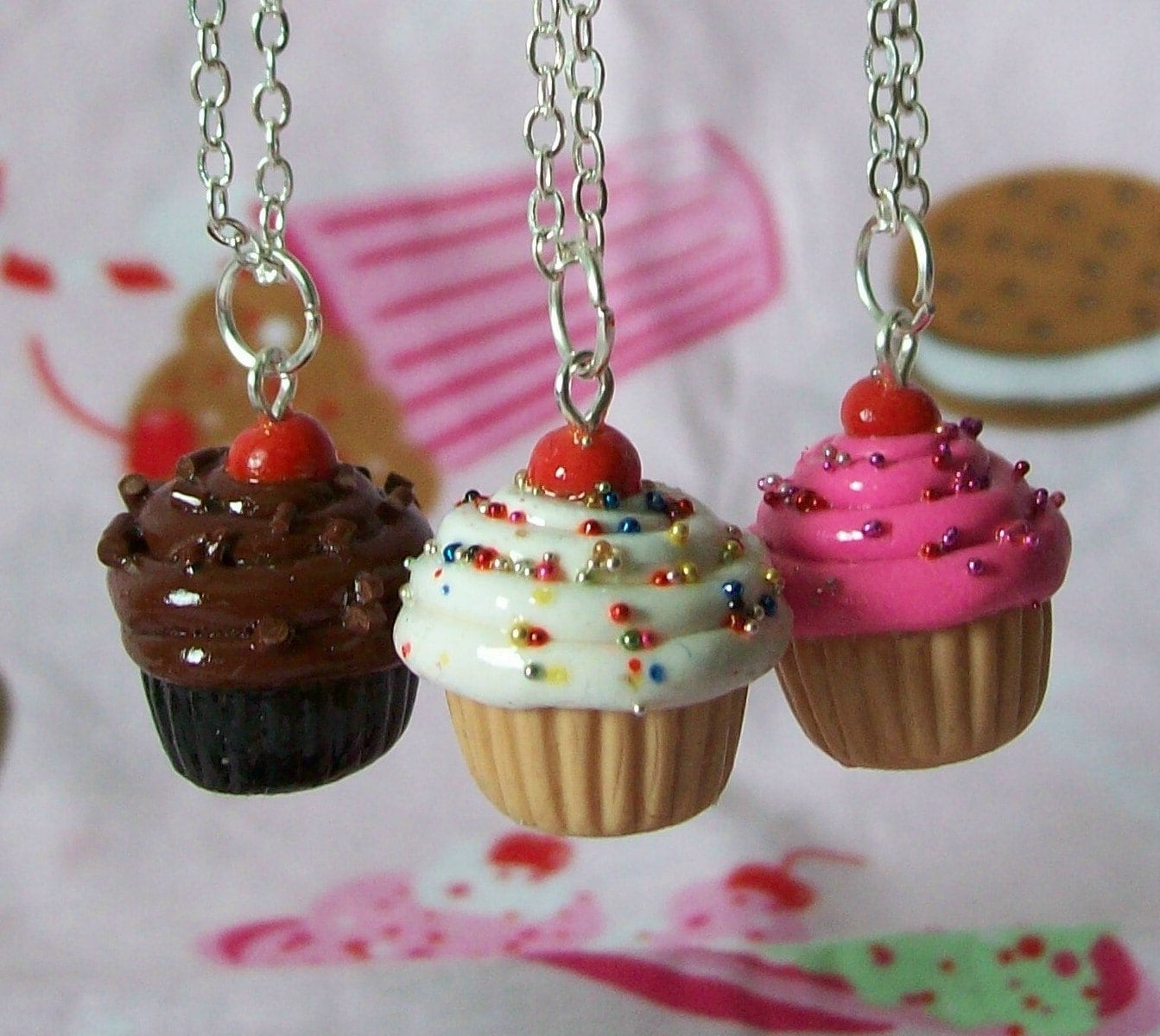 Cupcake Necklace Etsy