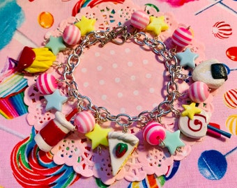 Kirby’s favorite foods charm bracelet