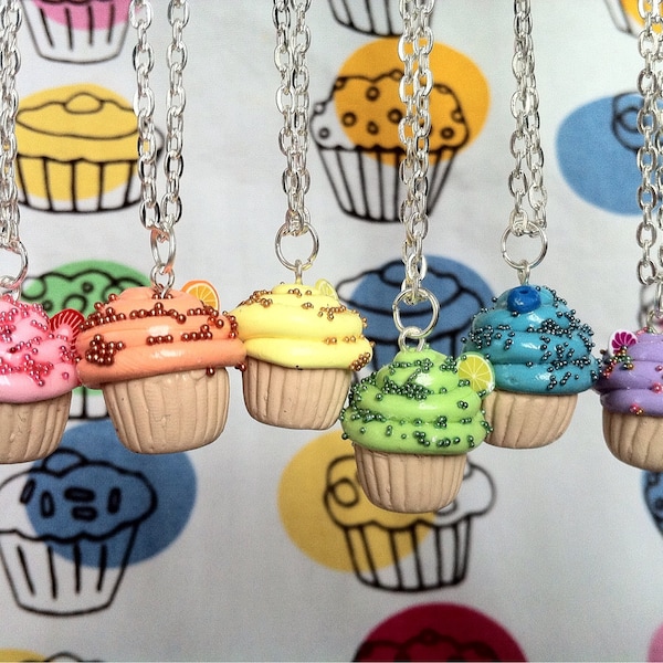 Collier Cupcake fruits