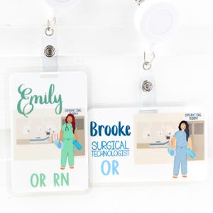 OR Badge Buddy, Operating Room Personalized Name Tag